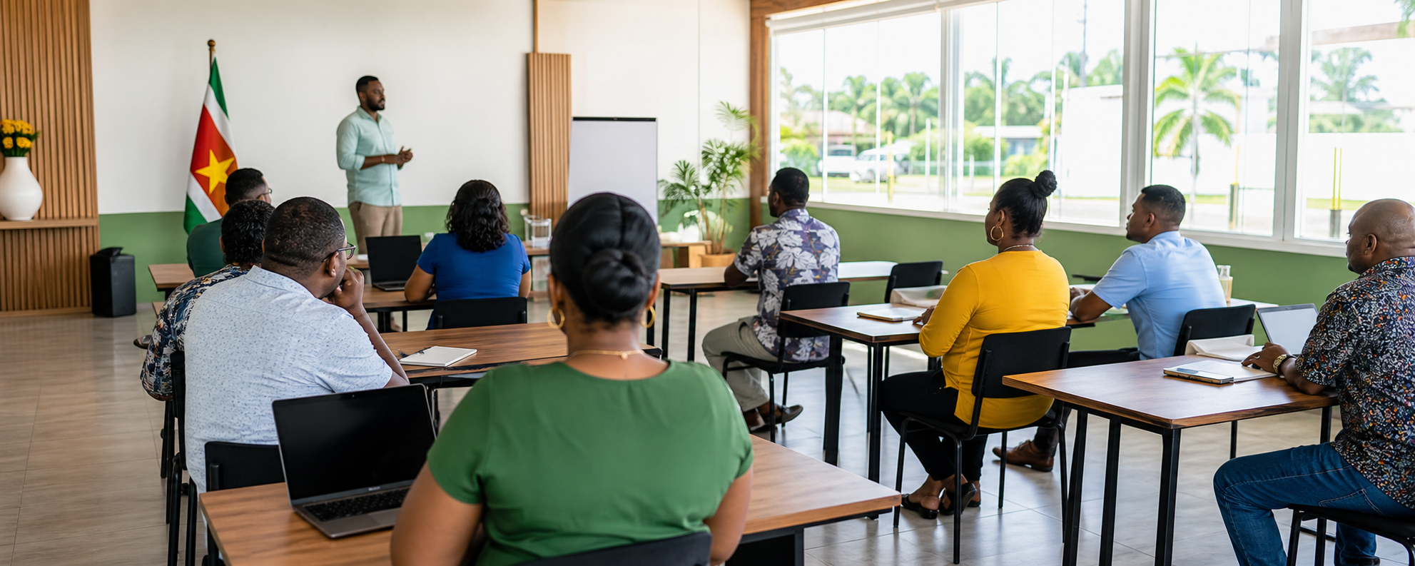 Community training workshop with participants